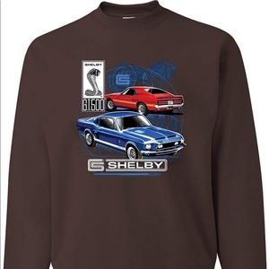 Shelby GT 500 Cobra Ford Motors Crewneck Graphic Sweatshirt Vintage